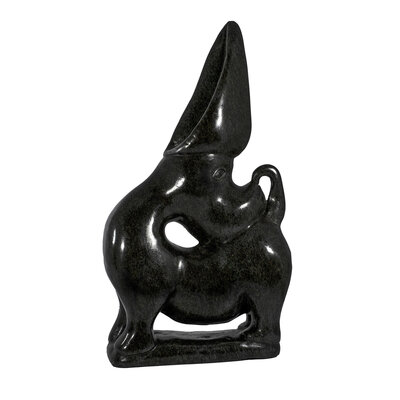 Stenen beeld Hond 36 cm, zwart Stenen beeld Hond 36 cm, zwart