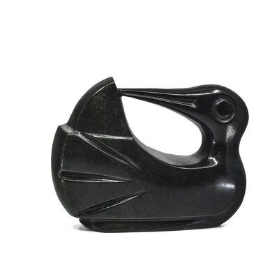 Stenen beeld Vogel 29 cm, zwart Stenen beeld Vogel 29 cm, zwart