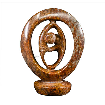 Liebespaar Statue braun 17 cm