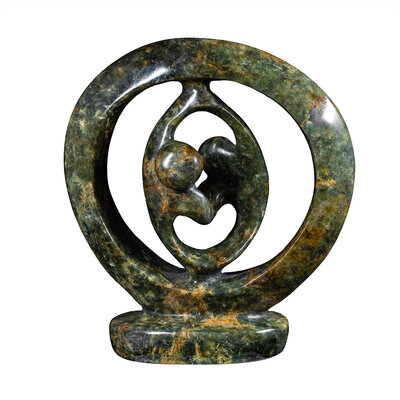 Liebespaar Statue grün 16 cm