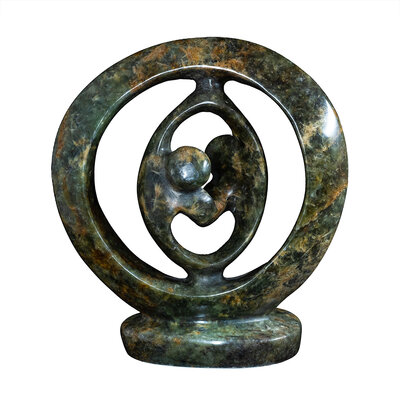 Liebespaar Statue grün 16 cm