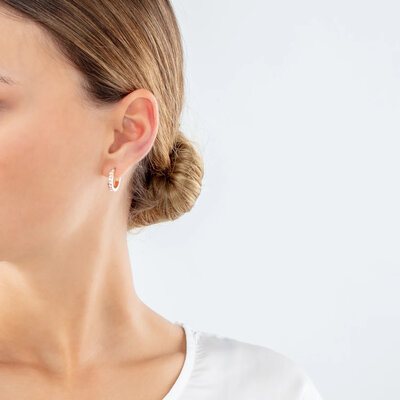 Coeur de Lion Earrings 0127/ /1822 Crystal Rose Gold