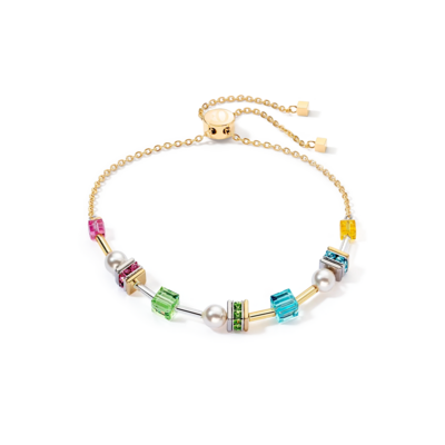 Coeur de Lion Armband 4085/ /1527 Multicolour Cubes and Pearls