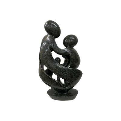 Statue famille 5 personnes vert 39 cm Statue famille 5 personnes vert 39 cm