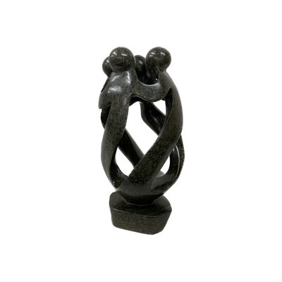 Coopération en sculpture de pierre 4 personnes vert 26 cm Coopération en sculpture de pierre 4 personnes vert 26 cm