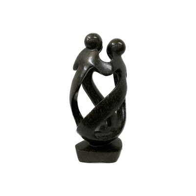 Coopération en sculpture de pierre 4 personnes vert 26 cm Coopération en sculpture de pierre 4 personnes vert 26 cm