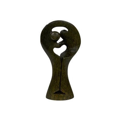 Stone statue love couple black 18 cm Stone statue love couple black 18 cm