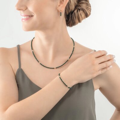 Coeur de Lion Necklace 2033/ /0521 Dark green