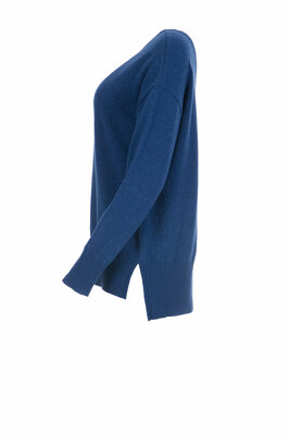 Naturalmente Kleidung Pullover einfarbig 9003 blau