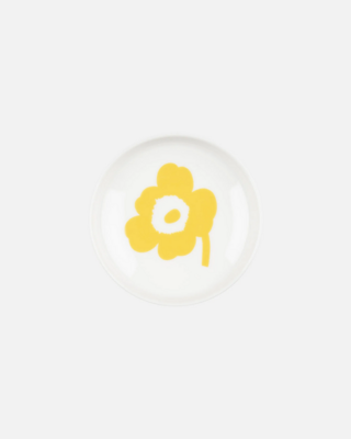 Marimekko vaisselle Oiva/Unikko assiette 8,5 cm blanc/jaune 073209-120 Marimekko vaisselle Oiva/Unikko assiette 8,5 cm blanc/jaune 073209-120