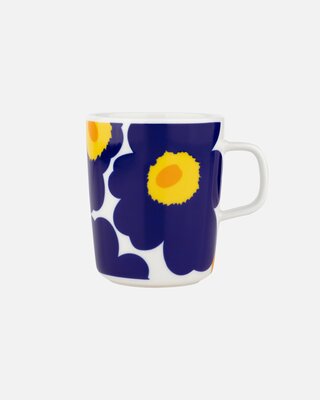 Marimekko servies Oiva / Unikko tasse bleu 2,5 dl 073156-152