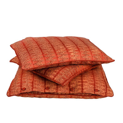 Afrikanisches Kissen Siebdruck orange Afrikanisches Kissen Siebdruck orange