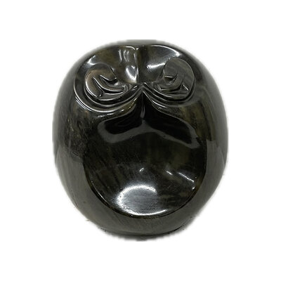 Stenen beeld, Together, Fruit serpentine 17 cm