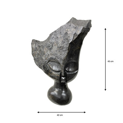 Stenen beeld, African beauty, Springstone 45 cm