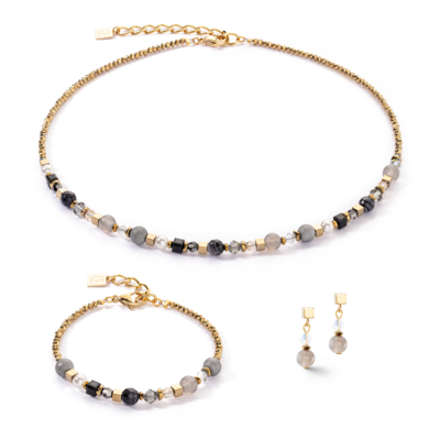 Coeur de Lion oorbellen 4345/ /1216 gold-graphite Coeur de Lion oorbellen 4345/ /1216 gold-graphite