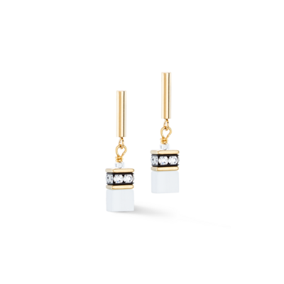 Coeur de Lion oorbellen 2810/ /1416 gold-white Coeur de Lion oorbellen 2810/ /1416 gold-white