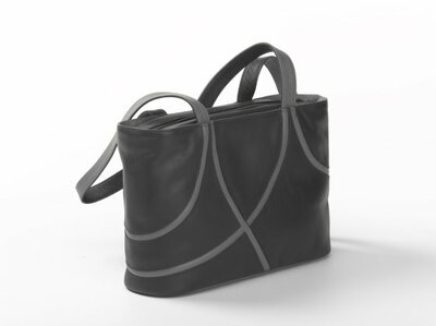 Krista's Lahti reclining shoulder bag dark grey, grey