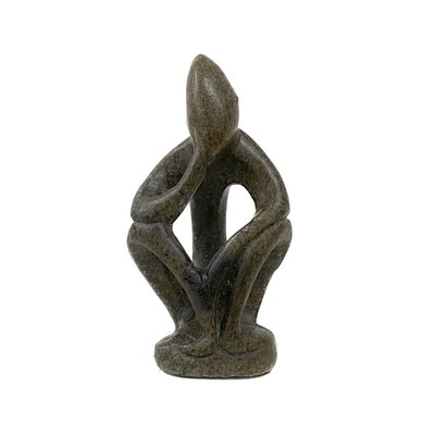 Beeld denker grijs bruin 8 cm ATB-1 Beeld denker grijs bruin 8 cm ATB-1