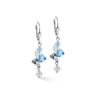 Coeur de Lion oorbellen 2038/ /0737 silver-blue