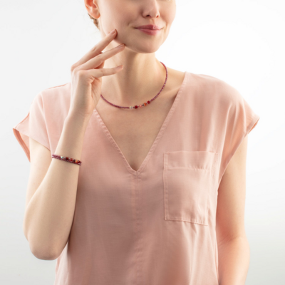 Coeur de Lion Bracelet 4464/ /0300 silver red Coeur de Lion Bracelet 4464/ /0300 silver red