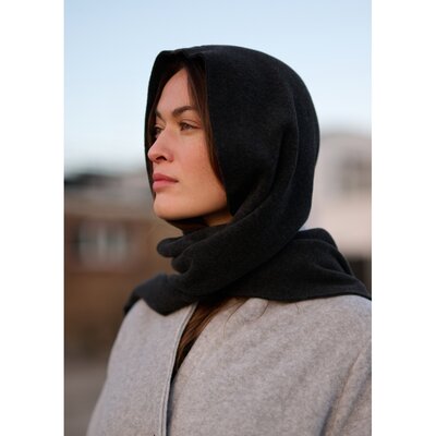 Henriette Steffensen Copenhagen Scarf W/Hood 4127-914 Soft Black