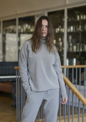 Henriette Steffensen Blouse Highneck 1360-831 Kit Ecru