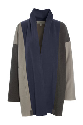 Henriette Steffensen Cardigan 7172-322 blue/brown/grey