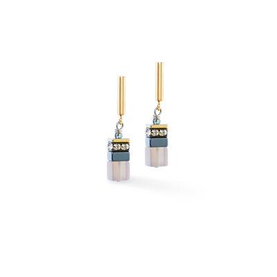Coeur de Lion oorbellen 3017/ /1211 Stone Whisper gold Coeur de Lion oorbellen 3017/ /1211 Stone Whisper gold