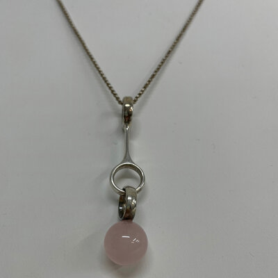 Georg Jensen Sphere, quartz rose