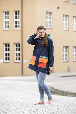 Blaest regenjas model Copenhagen wit