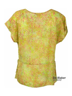 Unikat Artwear kleding top 185 lime zebra