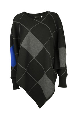 Karvinen Rastar cape H020 zwart grijs kobalt