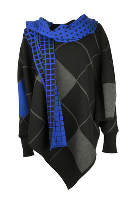 Karvinen Rastar cape H020 zwart grijs kobalt