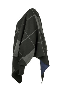 Karvinen Rastar cape H020 zwart grijs kobalt