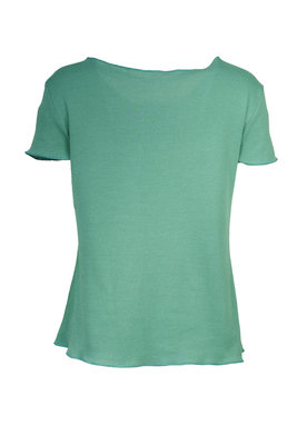 Jalfe 11927-432C shirt met knopen ekologisch katoen water-groen/turqoise