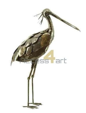 Metalen lepelaar staand, metalen vogel | Birdwoods