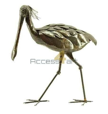 Metalen lepelaar lopend, metalen vogel | Birdwoods