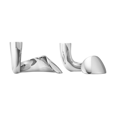 Georg Jensen Bloom kandelaar set van 2