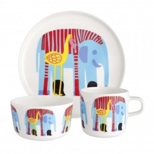 Marimekko kinder servies Oiva klein bord 20 cm beker 2 dl schaal 2,5 l 064178-170