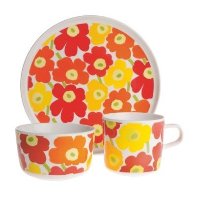 Marimekko kinder servies Oiva klein bord 20 cm beker 2 dl schaal 2,5 l 063446-201