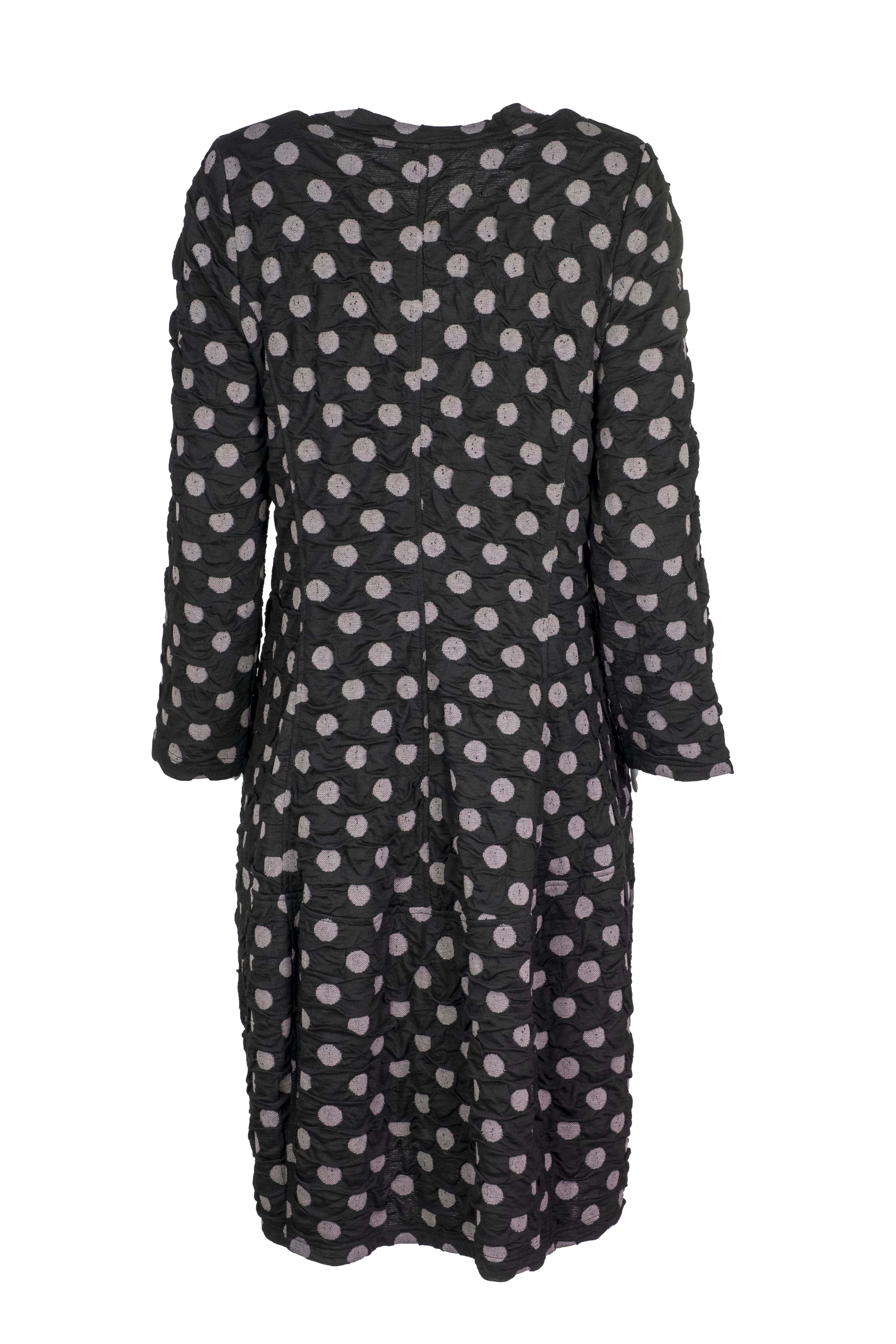 Baldino kleding jurk 3-329C zwart/grijs stip