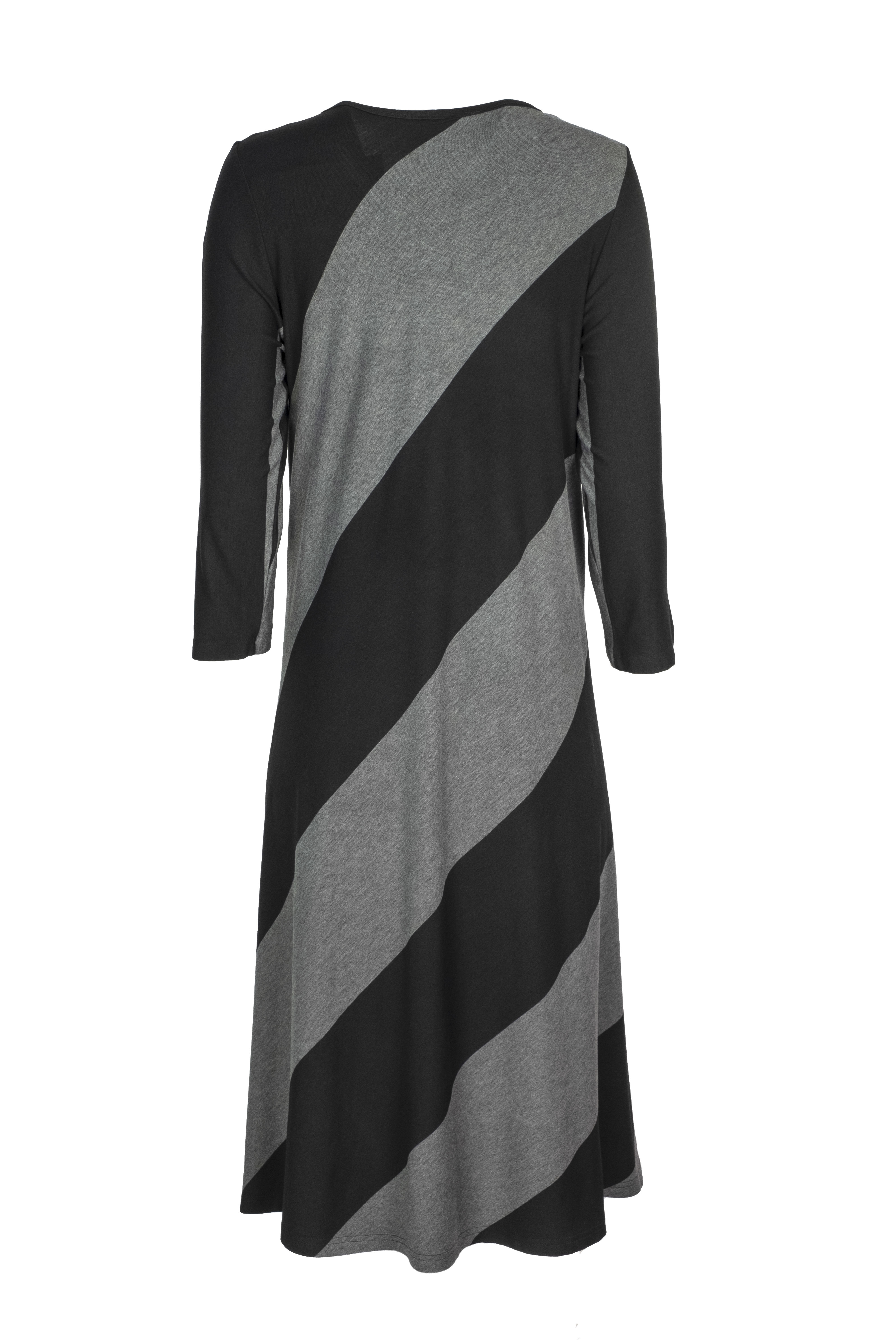 Baldino kleding jurk 2-1058B zwart/grijs