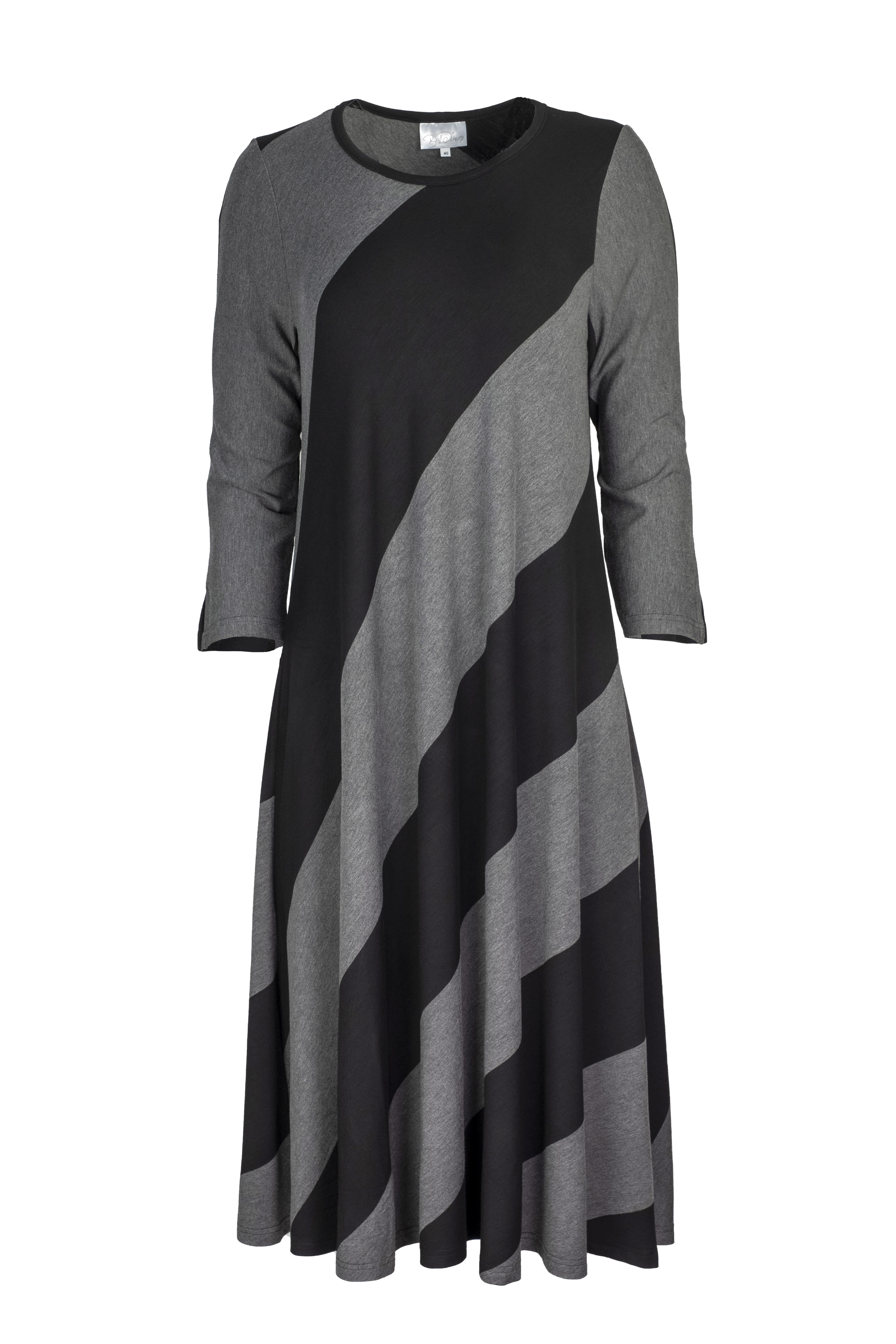 Baldino kleding jurk 2-1058B zwart/grijs