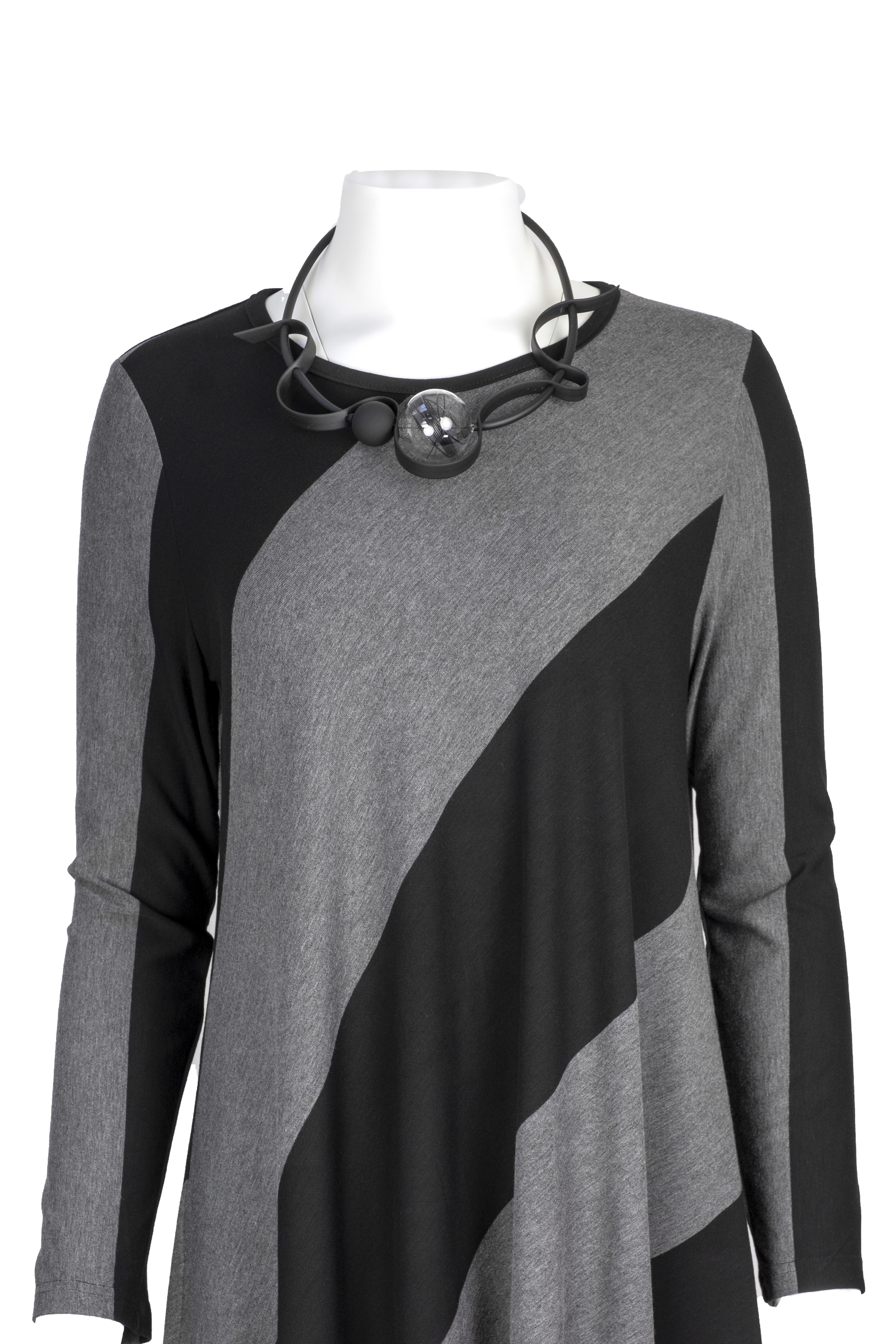 Baldino kleding tuniek 2-1049C zwart/grijs