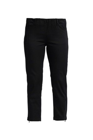 Laurie broek, model Piper Regular Cropped basis katoen zwart 22465-99100
