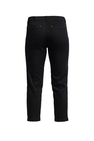 Laurie broek, model Piper Regular Cropped basis katoen zwart 22465-99100