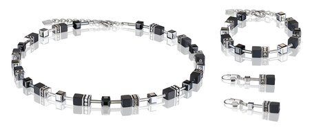 Coeur de Lion Oorbellen 4018/ /1317 Black-Silver