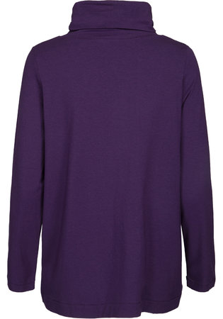 Two Danes Benedicte colpulli shirt donkerpaars 25531-249