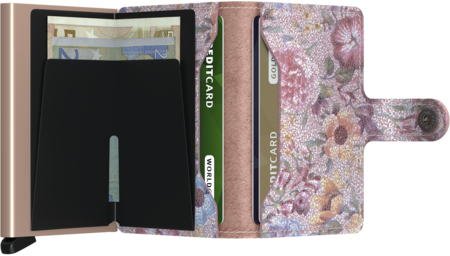 Secrid Miniwallet MC Crisple Rose Floral portemonnee