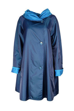 Herluf jas Storm twee zijden draagbaar lichtblauw blauw